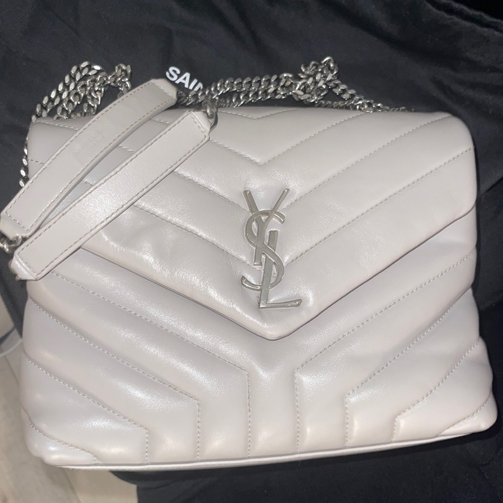 YSL grey purse